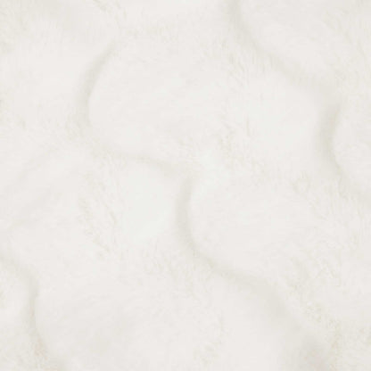 Anti-Slip Faux Rabbit Fur Blanket Olite 4 pcs White Polyester
