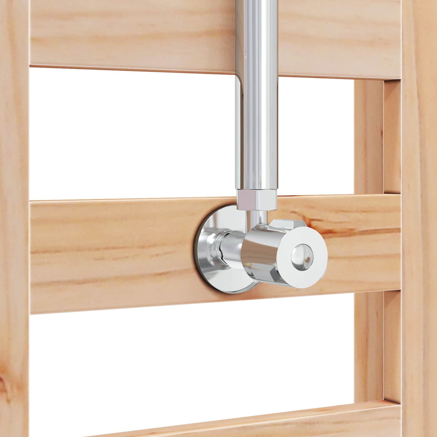 Outdoor Shower 223 cm Solid Pine Wood and Stainless Steel