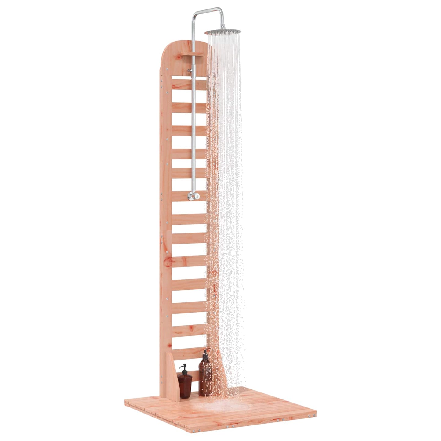 Outdoor Shower 223 cm Solid Douglas Wood and Stainless Steel