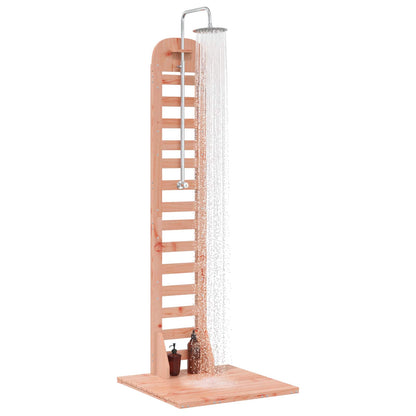 Outdoor Shower 223 cm Solid Douglas Wood and Stainless Steel