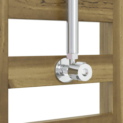 Outdoor Shower 223 cm Impregnated Pine Wood and Stainless Steel