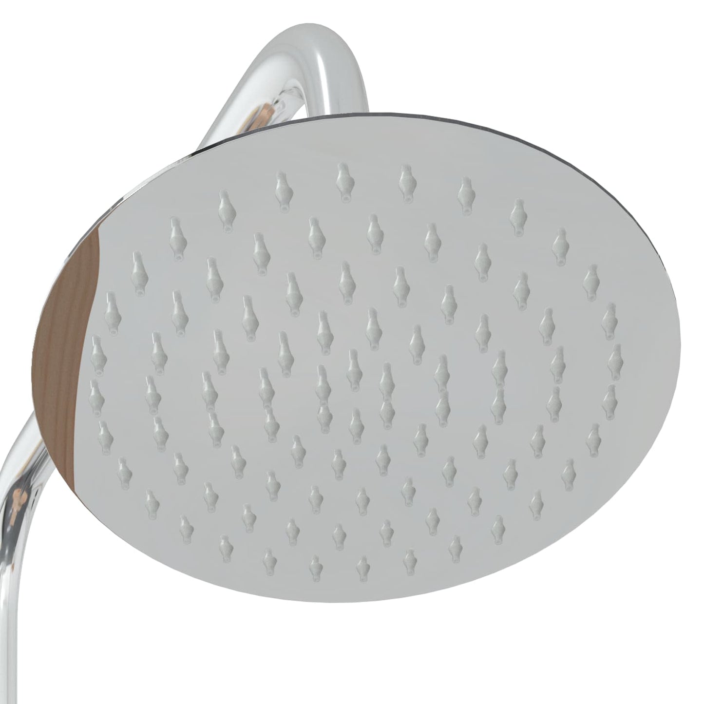 Outdoor Shower 206 cm Solid Pine Wood and Stainless Steel
