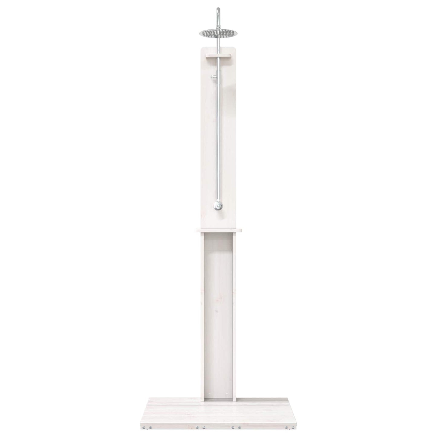 Outdoor Shower White 75 x 76 x 217 cm Solid Pine Wood