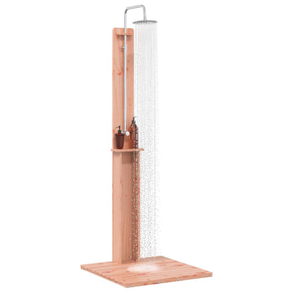 Outdoor Shower 206 cm Solid Douglas Wood and Stainless Steel