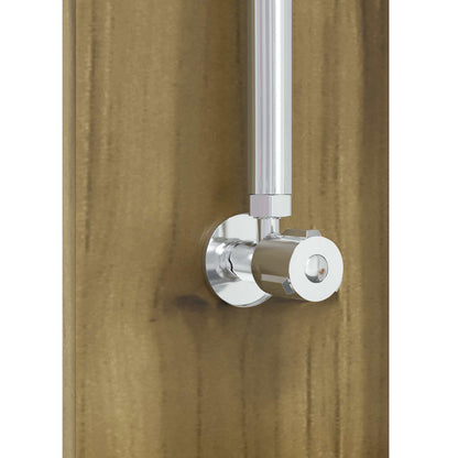 Outdoor Shower 206 cm Impregnated Pine Wood and Stainless Steel