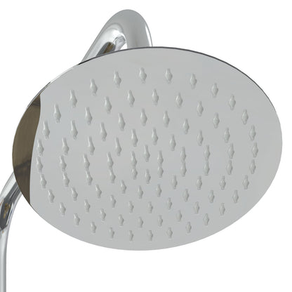 Outdoor Shower 206 cm Impregnated Pine Wood and Stainless Steel