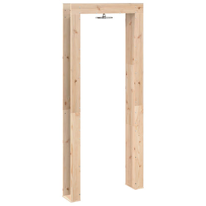Outdoor Shower 226 cm Solid Pine Wood and Stainless Steel