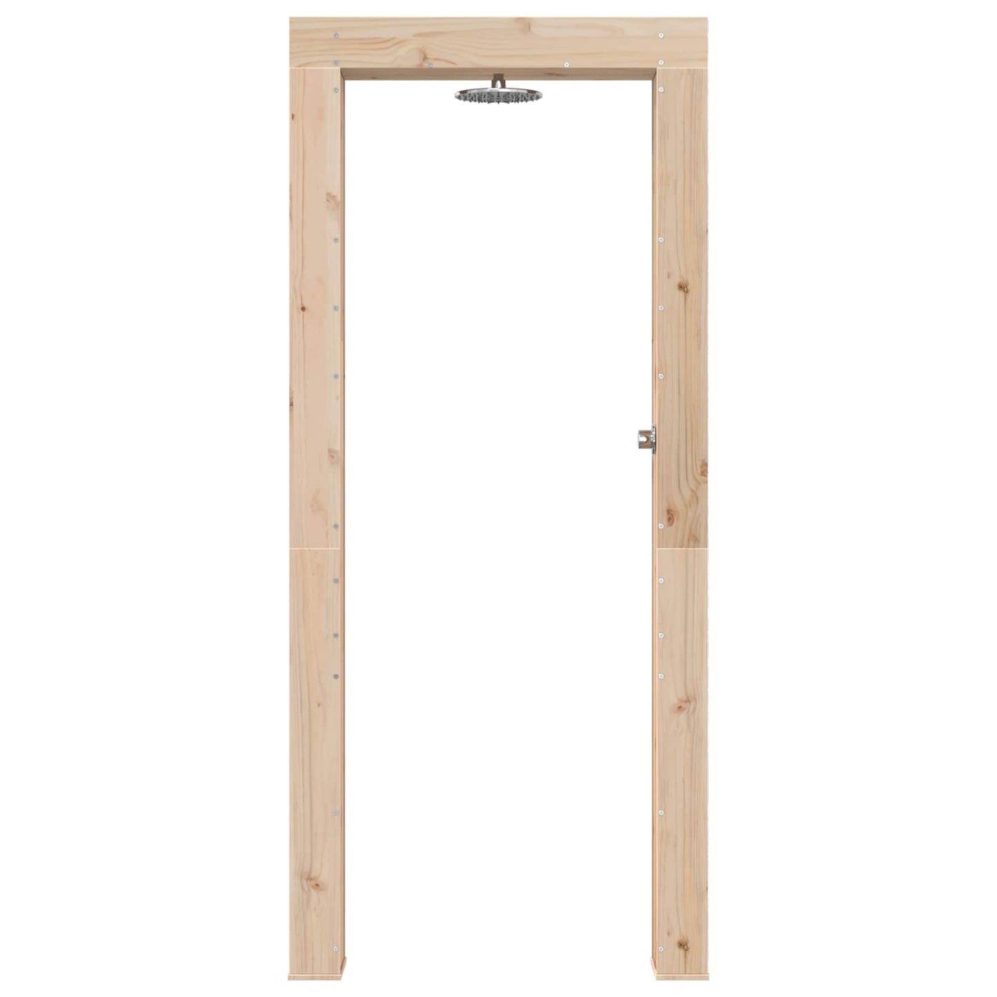 Outdoor Shower 226 cm Solid Pine Wood and Stainless Steel