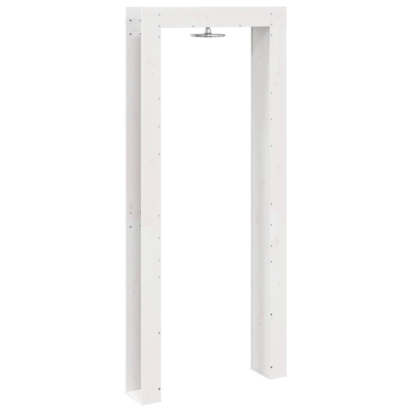 Outdoor Shower 226 cm Solid Pine Wood and Stainless Steel White