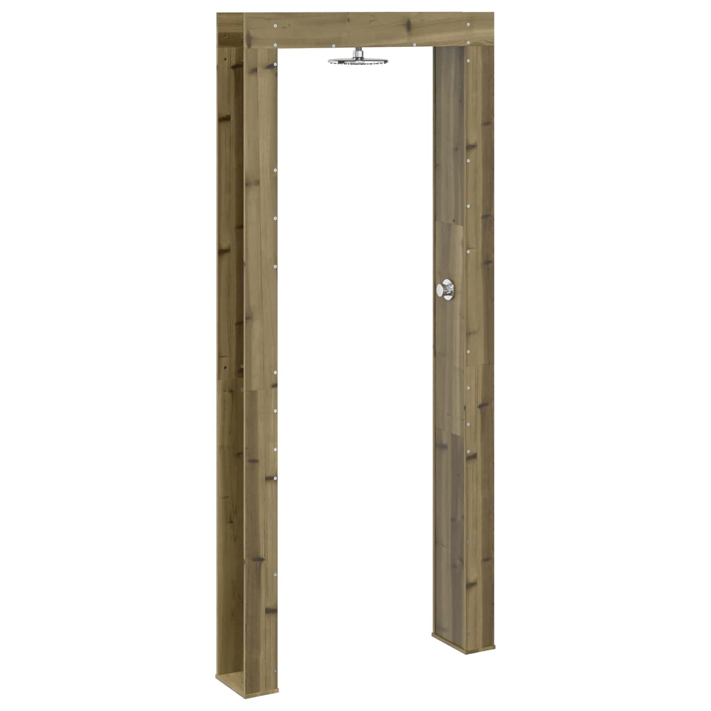 Outdoor Shower 226 cm Impregnated Pine Wood and Stainless Steel
