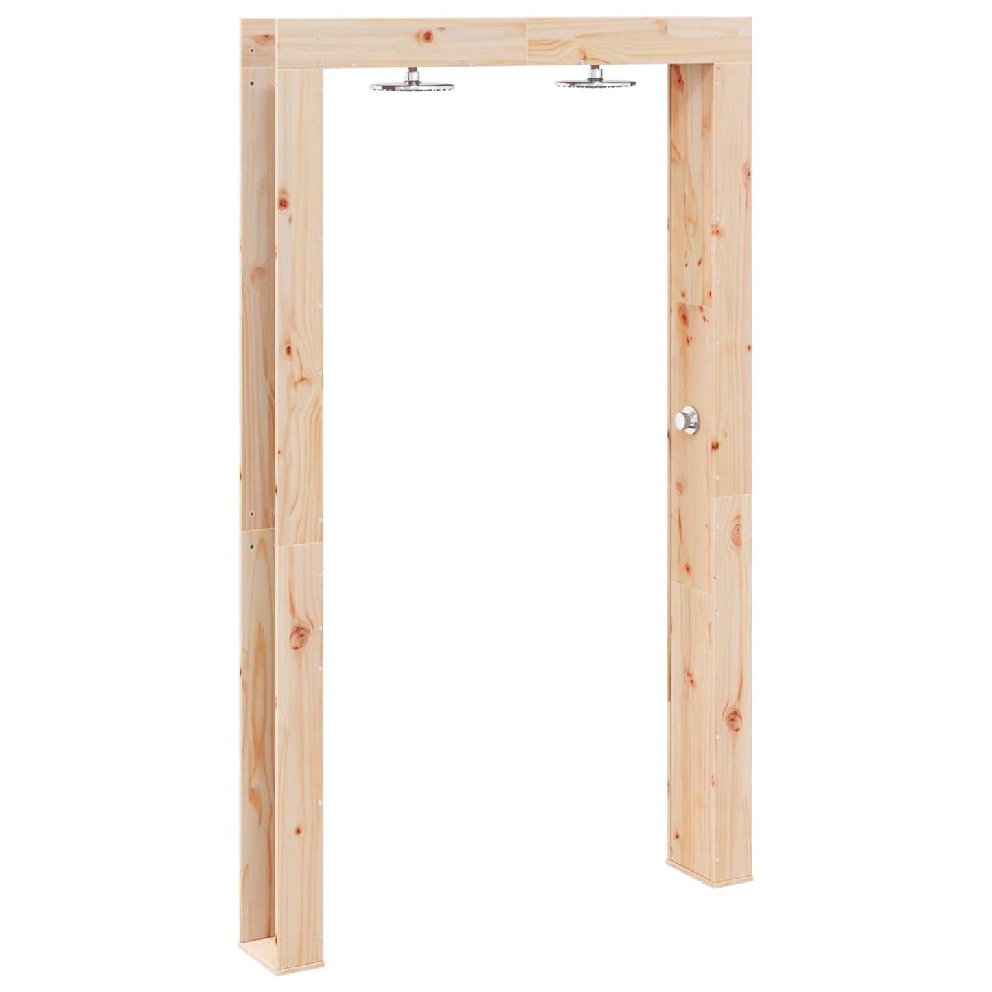 Outdoor Shower 226 cm Solid Pine Wood and Stainless Steel