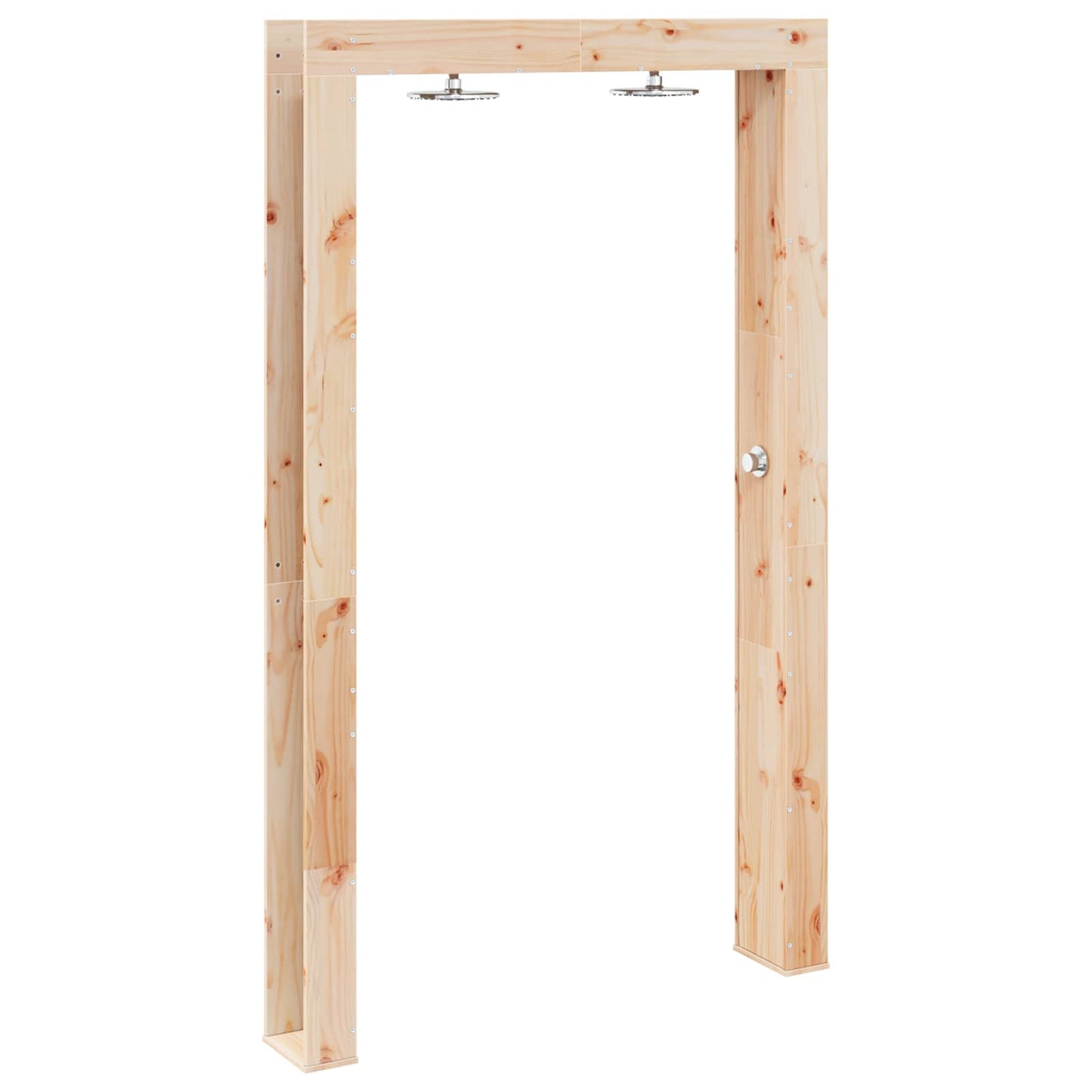 Outdoor Shower 226 cm Solid Pine Wood and Stainless Steel