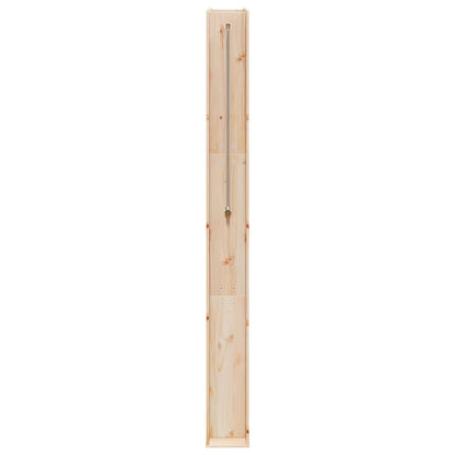 Outdoor Shower 226 cm Solid Pine Wood and Stainless Steel