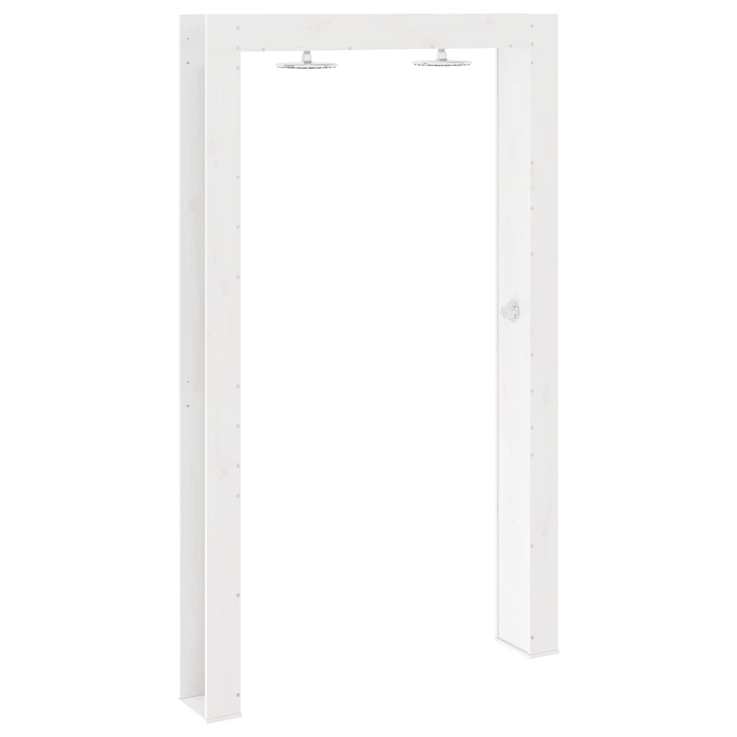 Outdoor Shower 226 cm Solid Pine Wood and Stainless Steel White