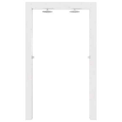 Outdoor Shower 226 cm Solid Pine Wood and Stainless Steel White
