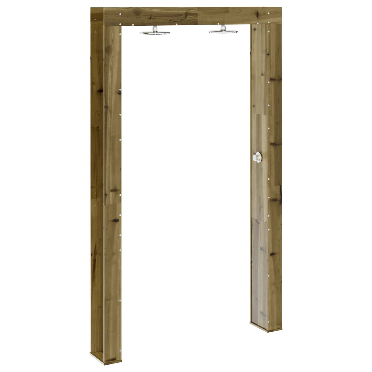 Outdoor Shower 226 cm Impregnated Pine Wood and Stainless Steel