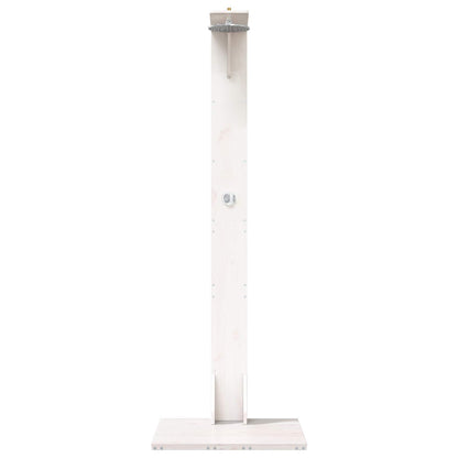 Outdoor Shower 214.5 cm Solid Pine Wood and Stainless Steel