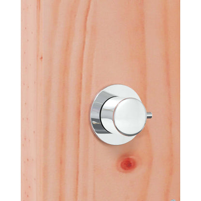 Outdoor Shower 214.5 cm Solid Douglas Wood and Stainless Steel