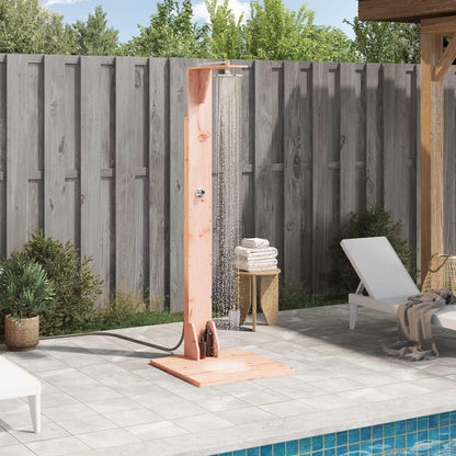 Outdoor Shower 214.5 cm Solid Douglas Wood and Stainless Steel