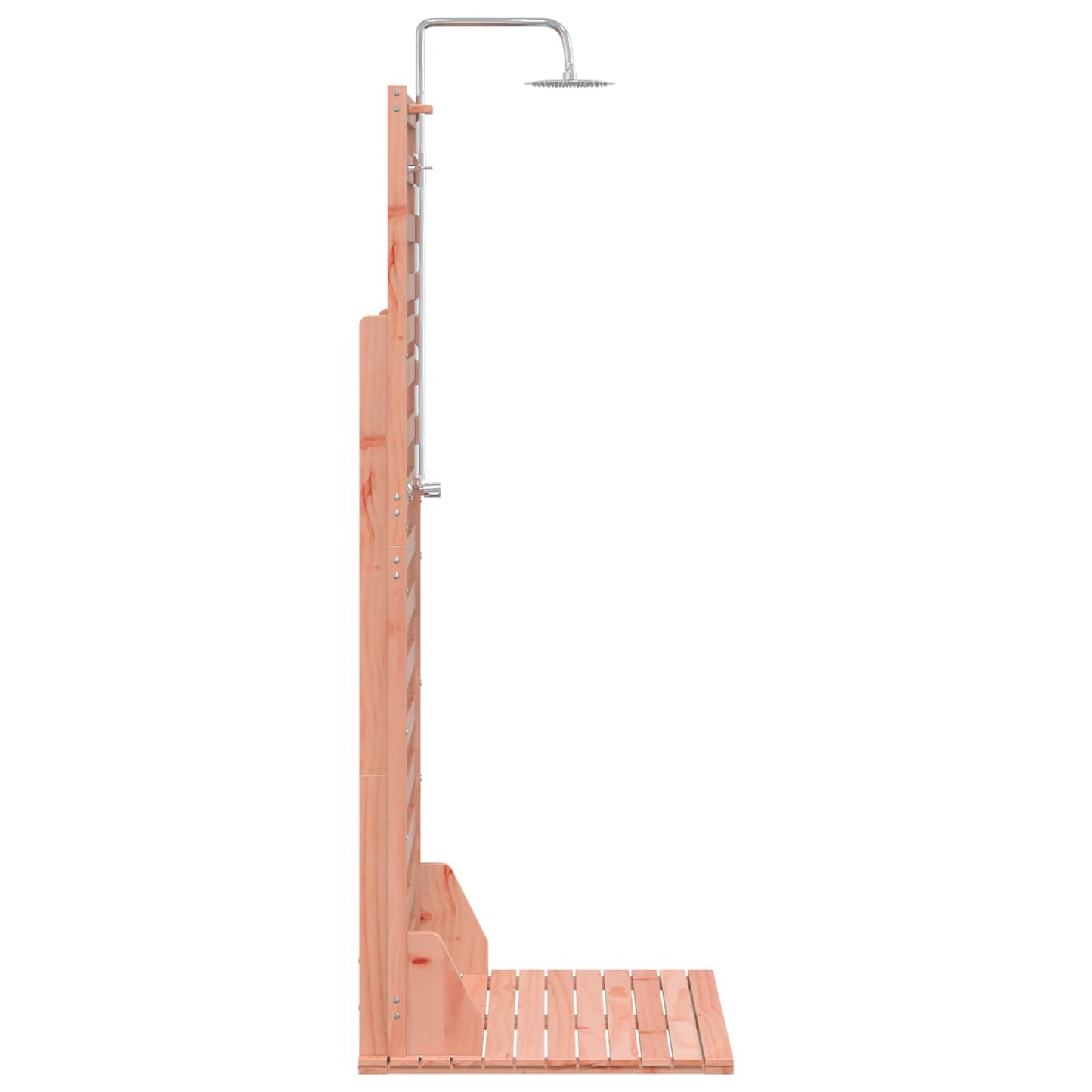 Outdoor Shower 225 cm Solid Douglas Wood and Stainless Steel