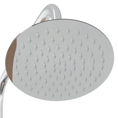 Outdoor Shower 246 cm Solid Pine Wood and Stainless Steel