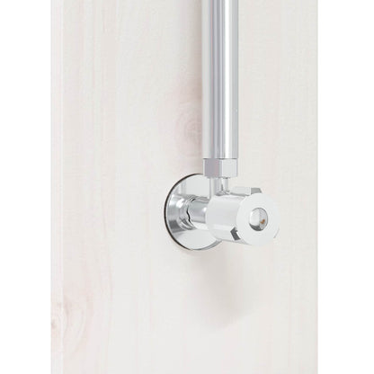Outdoor Shower 246 cm Solid Pine Wood and Stainless Steel White