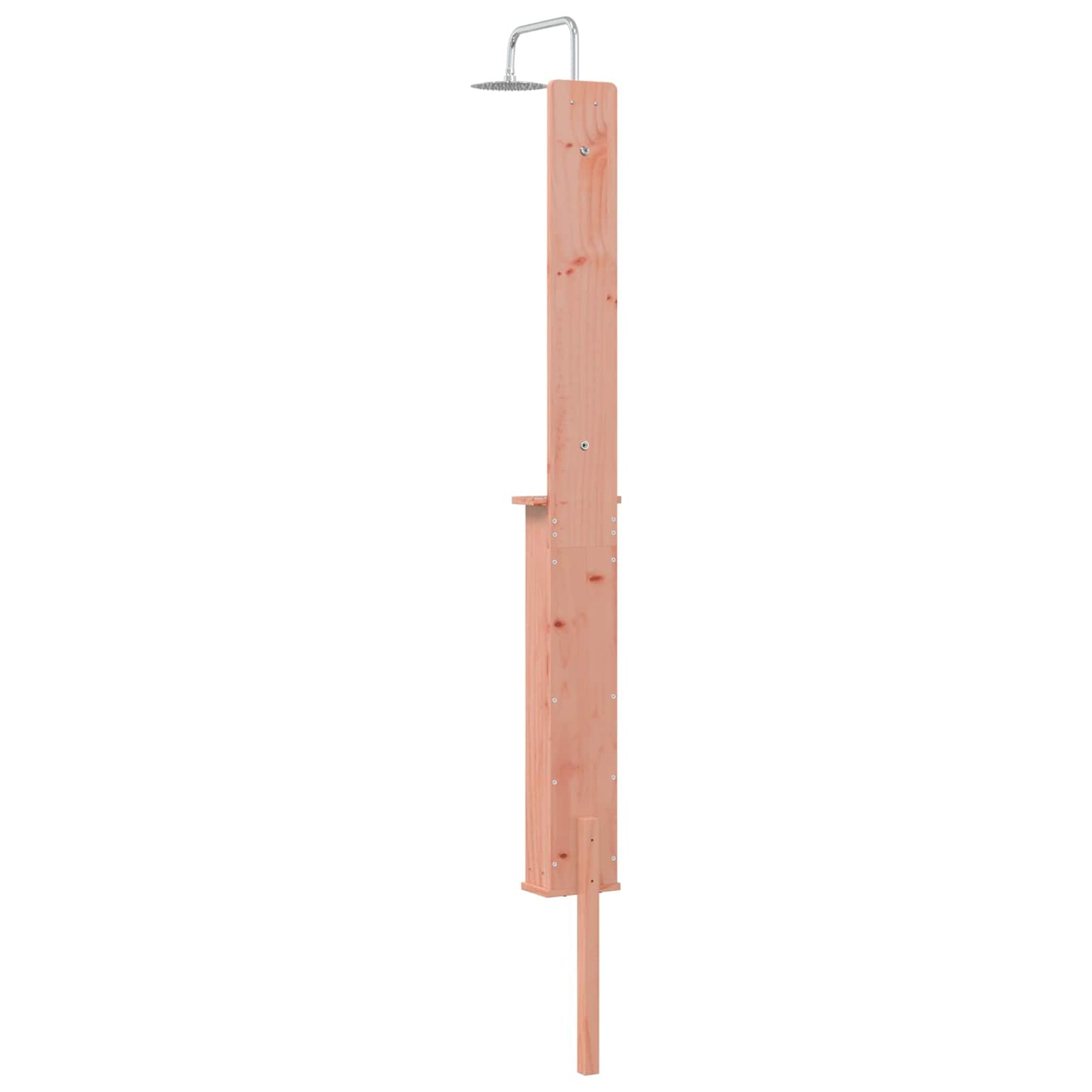 Outdoor Shower 246 cm Solid Douglas Wood and Stainless Steel