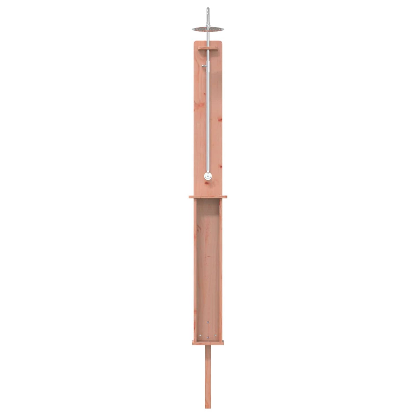 Outdoor Shower 246 cm Solid Douglas Wood and Stainless Steel