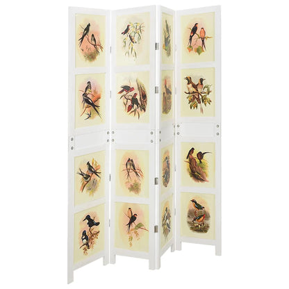 Romdivider Panel Folding White 141.5 x 165 cm MDF