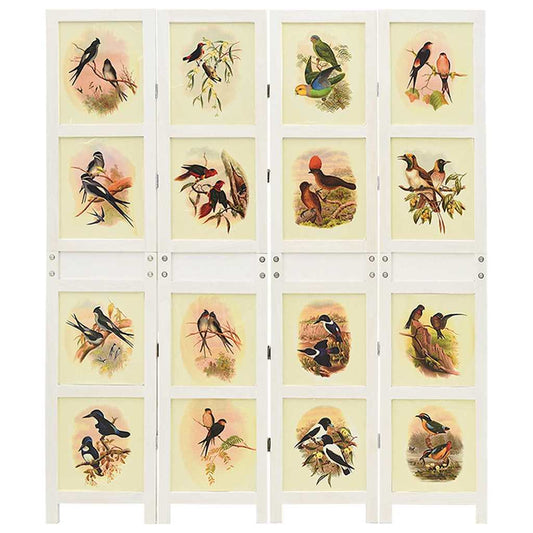 Romdivider Panel Folding White 141.5 x 165 cm MDF