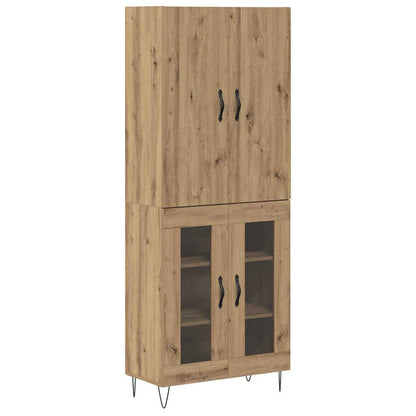 Highboard 2 pcs Artisan Oak 69.5 x 34 x 180 cm Engineered Wood