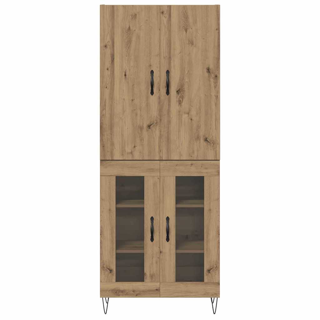 Highboard 2 pcs Artisan Oak 69.5 x 34 x 180 cm Engineered Wood