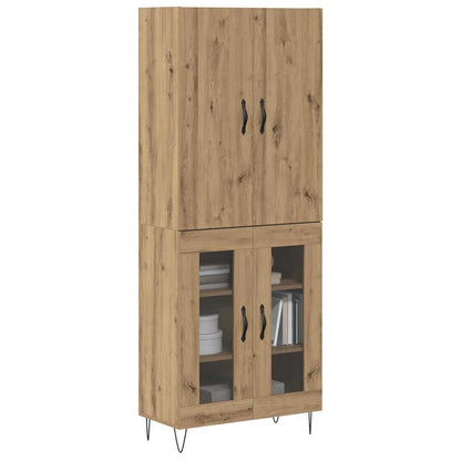 Highboard 2 pcs Artisan Oak 69.5 x 34 x 180 cm Engineered Wood