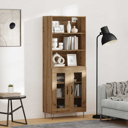 Highboard 2 pcs Artisan Oak 69.5 x 34 x 180 cm Engineered Wood
