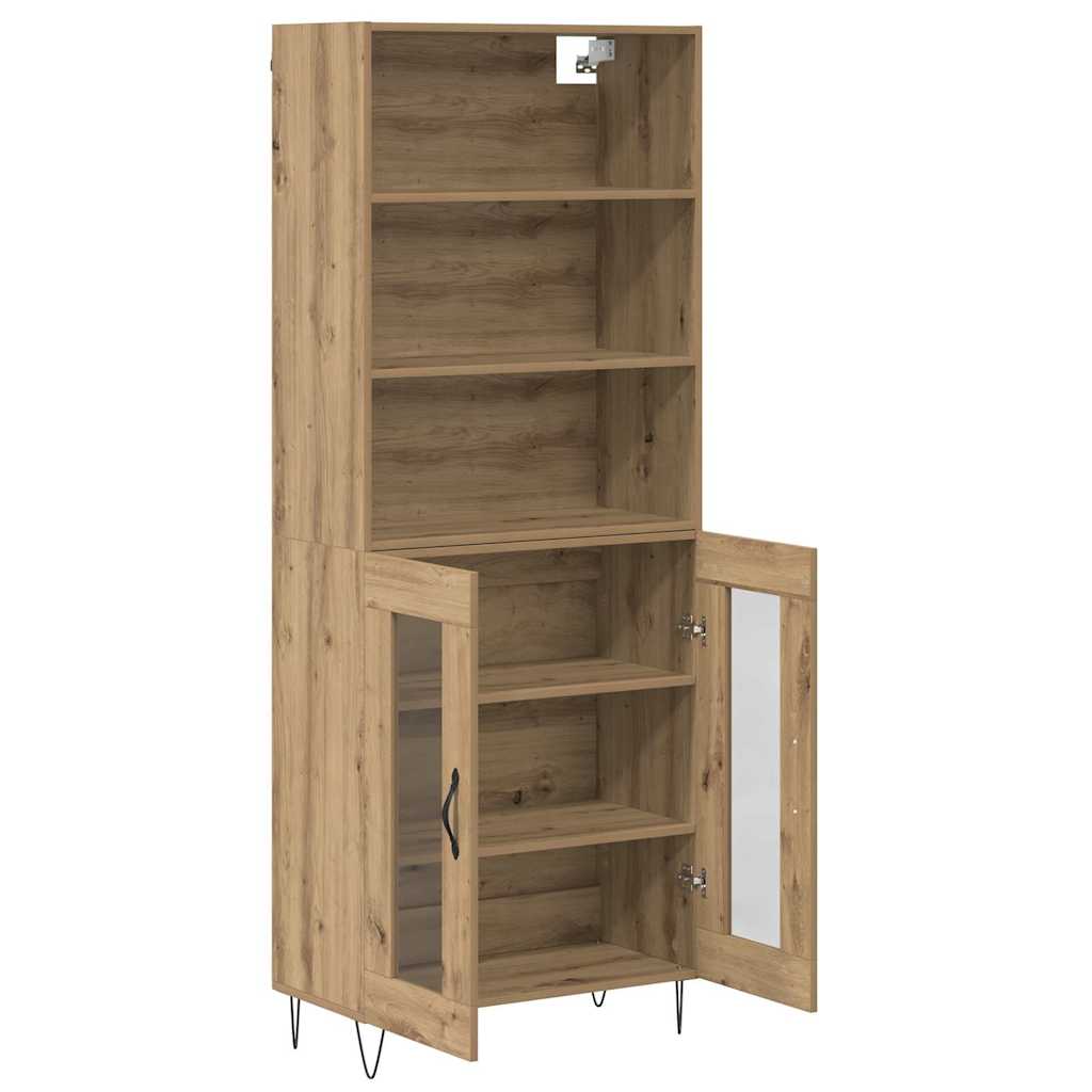 Highboard 2 pcs Artisan Oak 69.5 x 34 x 180 cm Engineered Wood