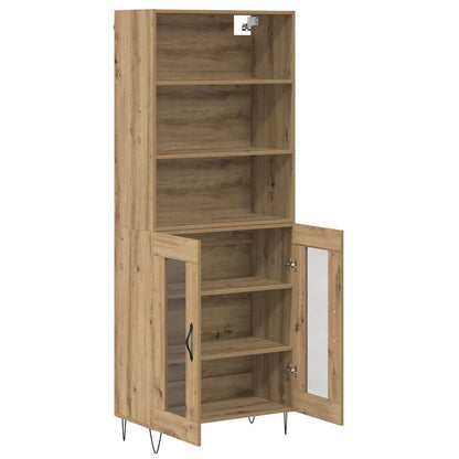 Highboard 2 pcs Artisan Oak 69.5 x 34 x 180 cm Engineered Wood