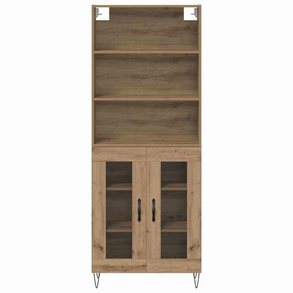 Highboard 2 pcs Artisan Oak 69.5 x 34 x 180 cm Engineered Wood