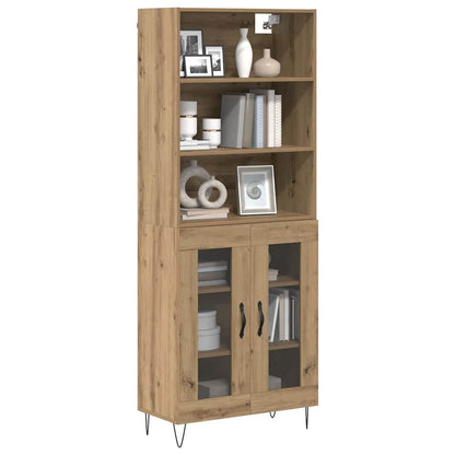 Highboard 2 pcs Artisan Oak 69.5 x 34 x 180 cm Engineered Wood