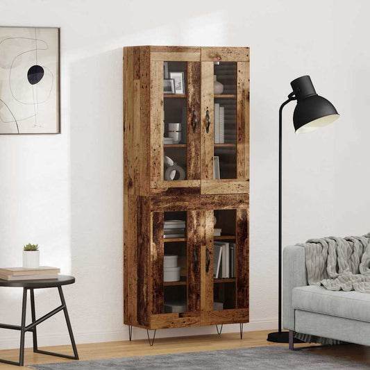 Highboard Old Wood 69.5 x 34 x 90 cm Engineered Wood
