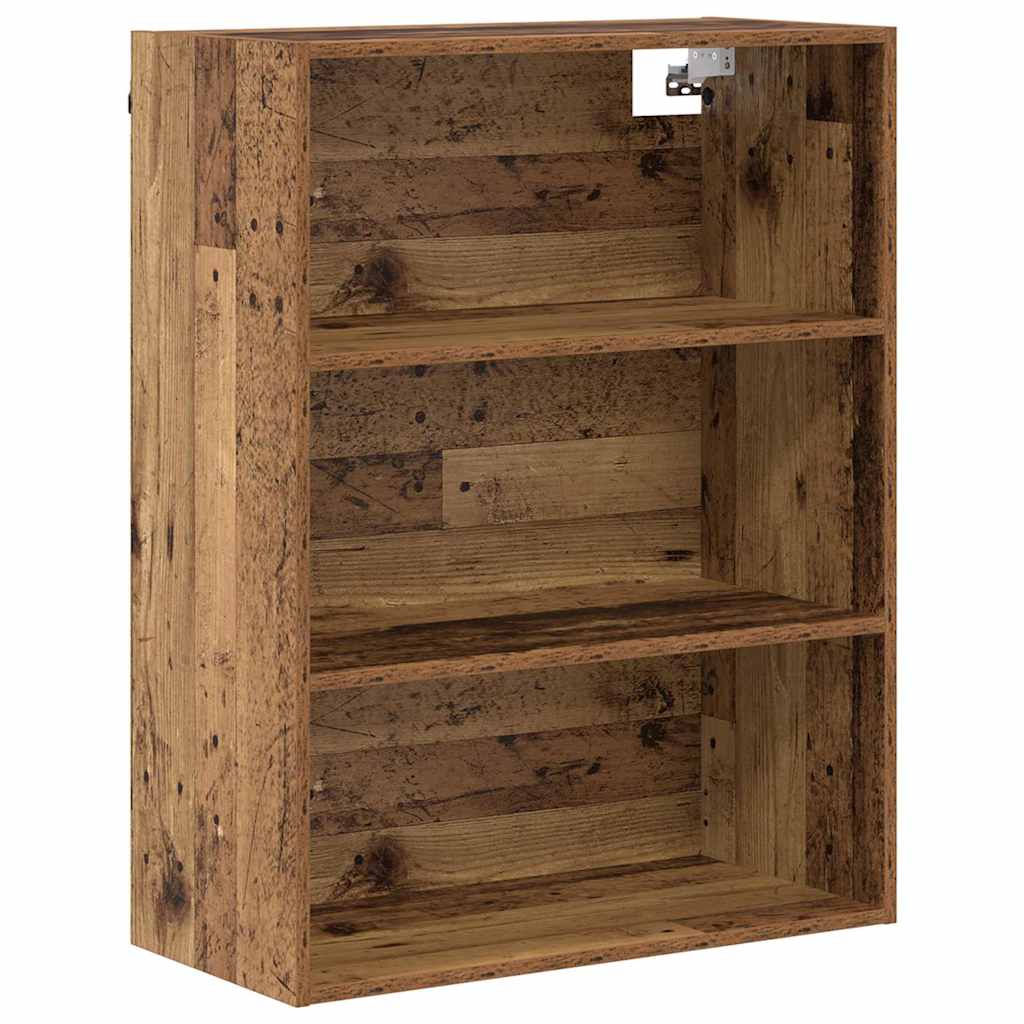 Highboard Old Wood 69.5 x 34 x 180 cm Engineered Wood and Glass