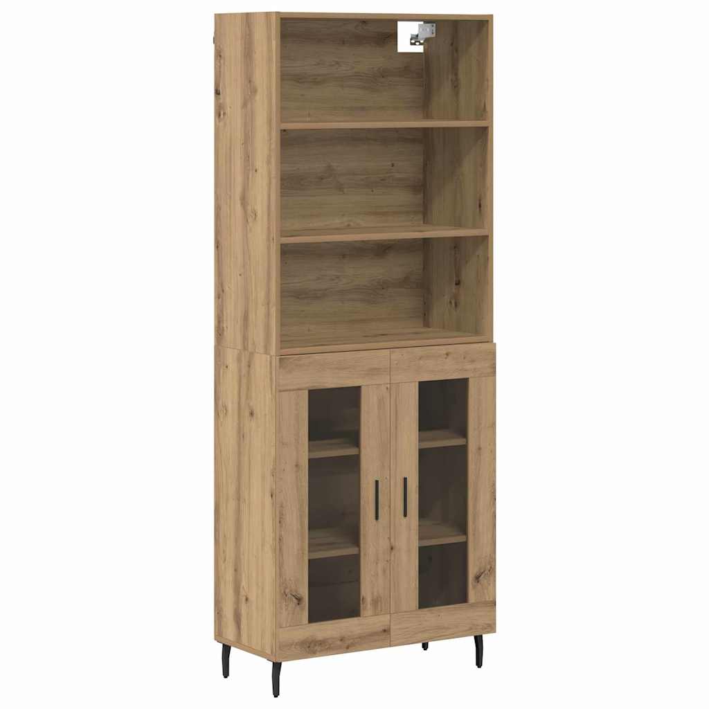Highboard 2 pcs Artisan Oak 69.5 x 32.5 x 180 cm