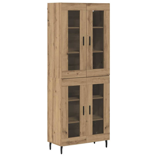 Highboard 2 pcs Artisan Oak 69.5 x 34 x 180 cm Engineered Wood