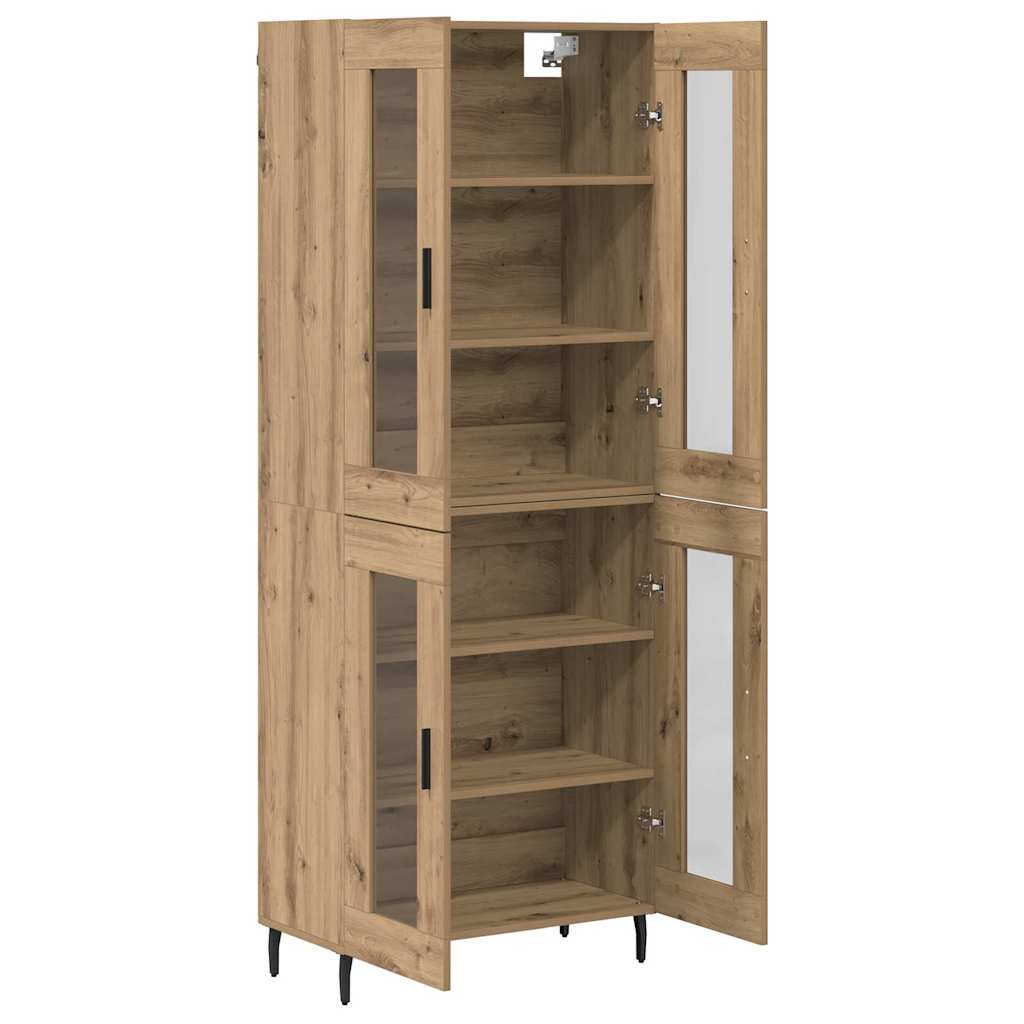 Highboard 2 pcs Artisan Oak 69.5 x 34 x 180 cm Engineered Wood