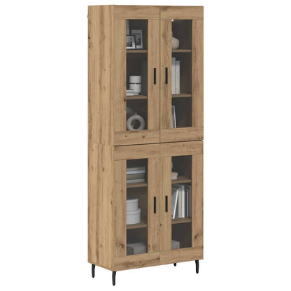 Highboard 2 pcs Artisan Oak 69.5 x 34 x 180 cm Engineered Wood