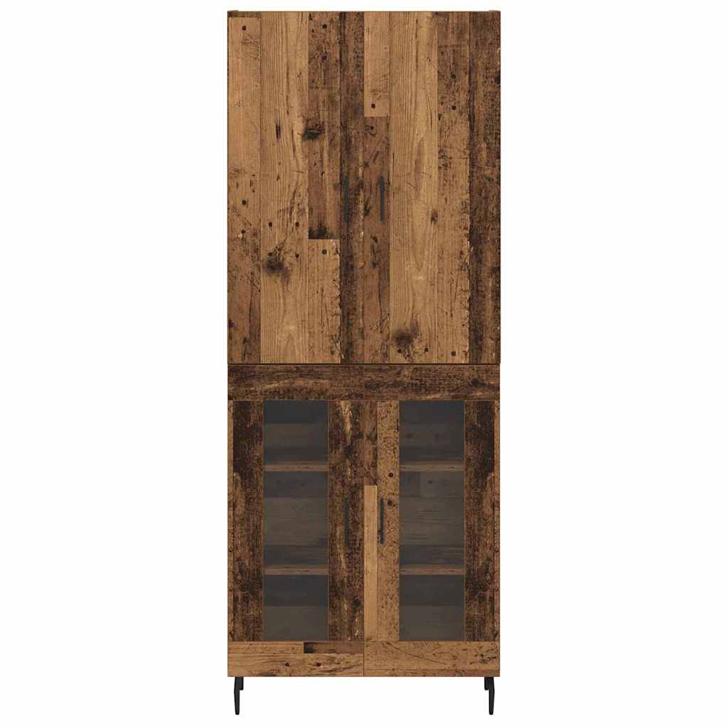 Highboard Old wood 69.5 x 34 x 180 cm Engineered wood