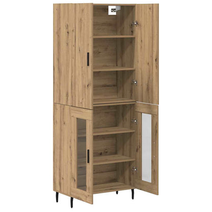 Highboard 2 pcs Old Wood 69.5 x 34 x 180 cm Engineered Wood