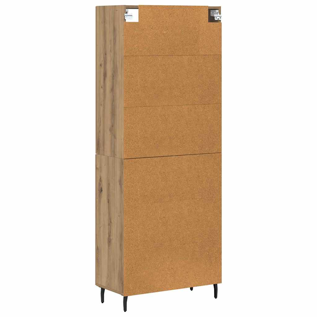 Highboard 2 pcs Old Wood 69.5 x 34 x 180 cm Engineered Wood