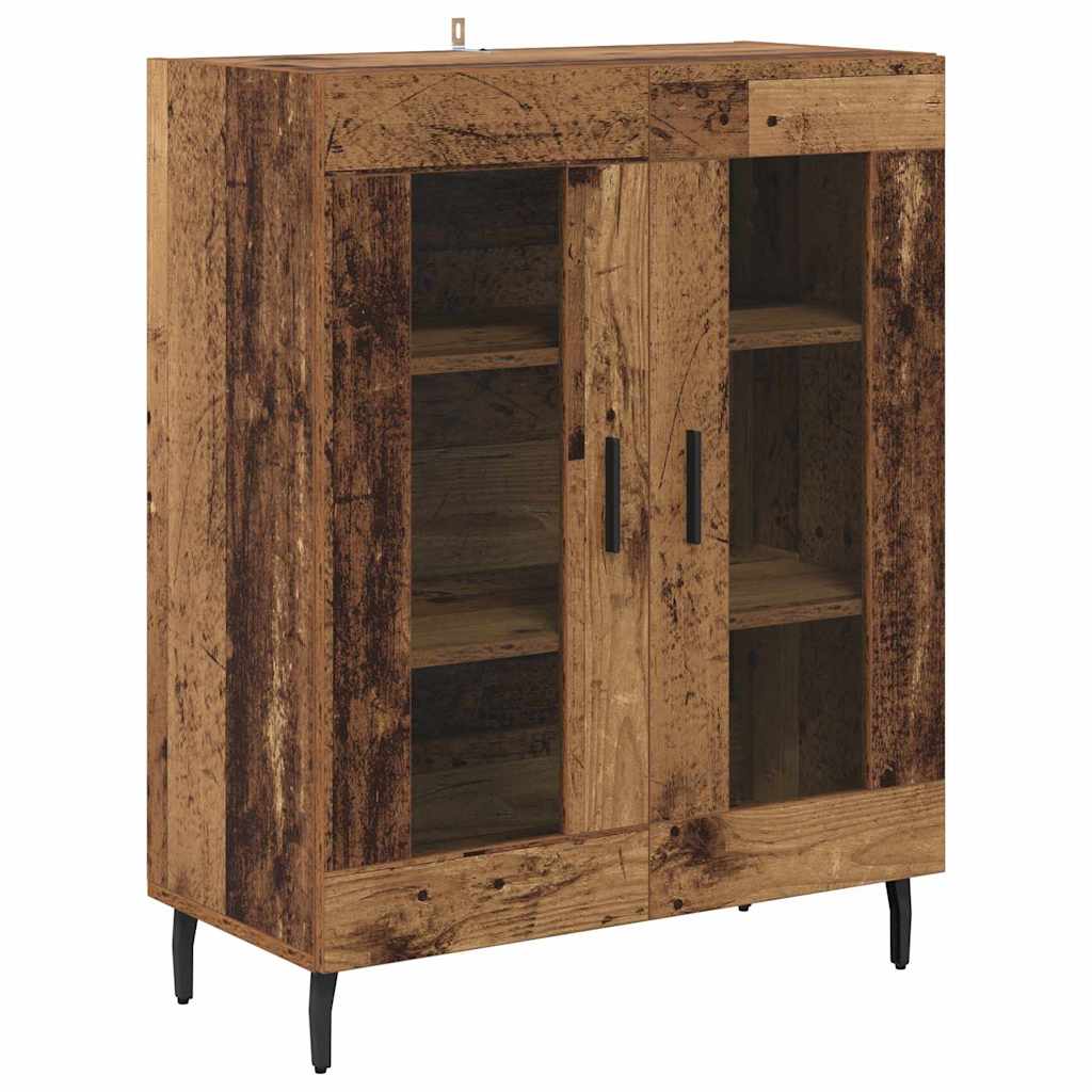 Highboard 2 pcs Old Wood Engineered Wood