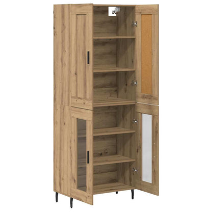Highboard 2 pcs Artisan Oak 69.5 x 34 x 180 cm Engineered Wood