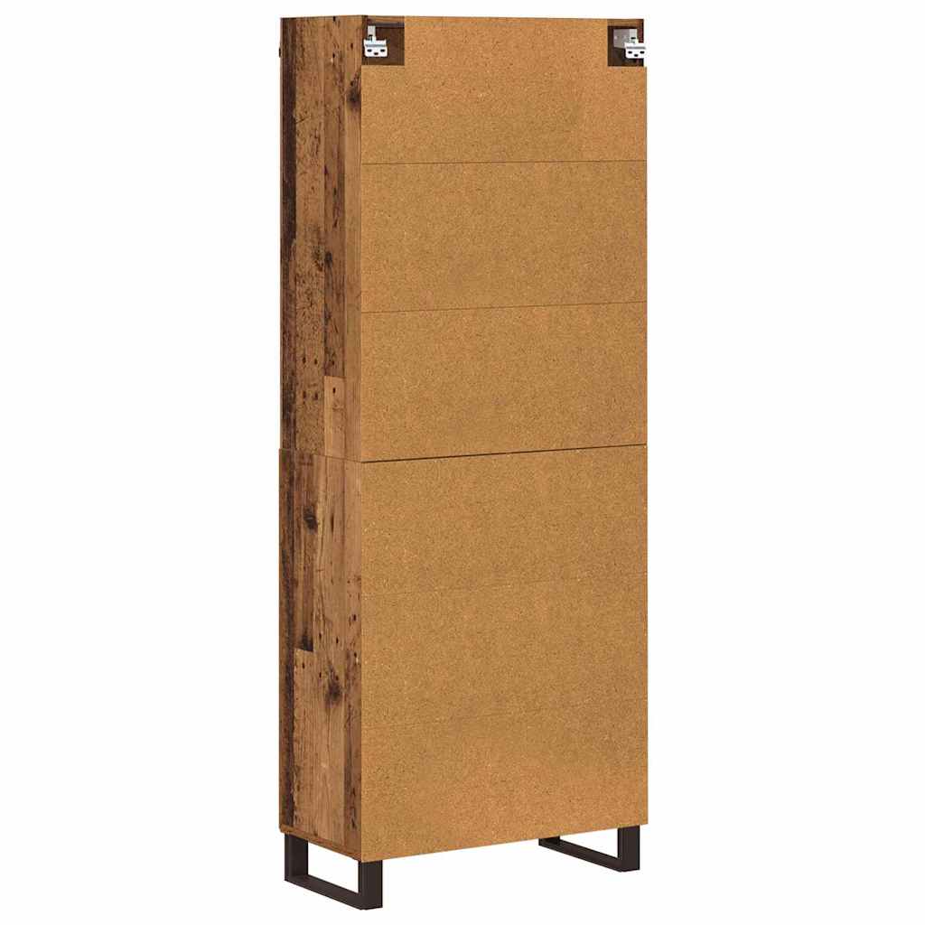 Highboard 2 pcs Old Wood Engineered Wood